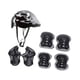 thumbnail image 2 of Juego de 7 cascos de bicicleta para niños, para patinar y andar en patines en línea. Negro, 2 of 9