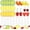 Orange, variant on 135pcs Fake Mix Fruit Decoration Artificial Strawberry Apple Lemon Kiwi Slice Realistic Watermelon Block Lifelike Cherry Raspberry Ice Cube Model