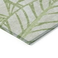 thumbnail image 4 of 10' X 14' Artichoke Green And Beige Floral Washable Indoor Outdoor Area Rug, 4 of 5