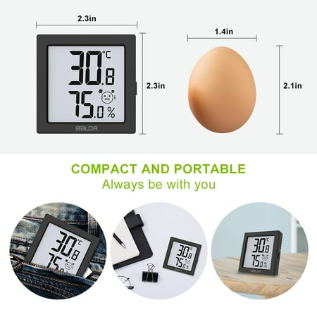 

Autoster HIGH PRECISION HYGRO-THERMOMETER - Black