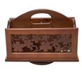 thumbnail image 1 of veasfak Carved Wooden Air Conditioner Remote Control Holder Stand Rotating Table Storage Box Case Desk Organizer Decor Four Leaf, 1 of 7