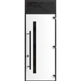 thumbnail image 2 of Front Exterior Prehung Steel Door / Dekton 0163 Venezia Noce / Top Exterior Window Sidelite / Entry Metal Modern Painted W36x96+16 Left-hand, 2 of 4
