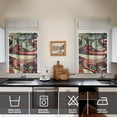 thumbnail image 2 of Paisley Design Kitchen Curtains - Vintage Tier Cafe Curtains for Bathroom Living RV Rod Pocket Window Drapes 36 Inch 2 Panels Set 28"x36" Window Treatment Tiers, 2 of 4