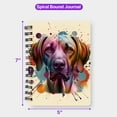 thumbnail image 5 of Rhodesian Ridgeback Portrait Watercolor Vintage Retro Styles Spiral Bound Journal Ridgebacks Dog Lover Gifts 5x7in Spiral Notebook - 00001, 5 of 5