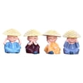 thumbnail image 2 of Mini estatuas de Buda decorativas | Set de 4 figuras de meditación zen | Pequeño adorno de escritorio para la decoración del hogar y la oficina | Regalo para entusiastas de la meditación y el yoga, 2 of 9