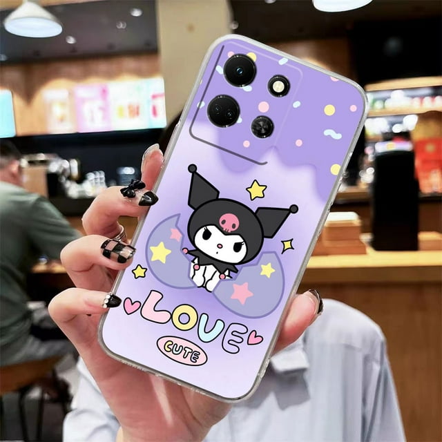 Clear Phone Case For Infinix NOTE 10 11 12 30 30i SMART 4 5 6 7 ZERO CAMON 19 20 PRO Case Funda Shell Cartoon Melody Hello Kitty