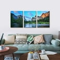 thumbnail image 2 of Mountain Canvas Wall Art Panorama of Yosemite Valley Pictures Painting National Park Modern Artwork Lake Nature Landscape Framed Wall Art for Living Room Bedroom Office Wall Decor - 12"x16"x3, 2 of 6