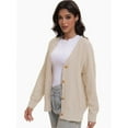 thumbnail image 5 of Women's Cardigan, New Cardigan Large Button Fashion Top, 5 of 6