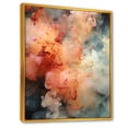thumbnail image 2 of Designart "Smoke Beyond Boundaries" Abstract Framed Wall Art - Modern Red Abstract Collages Living Room Framed Canvas Art, 2 of 6