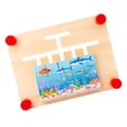 thumbnail image 1 of Juego de rompecabezas deslizante de colores y formas con tarjeta de doble cara para niños Mar, 1 of 8