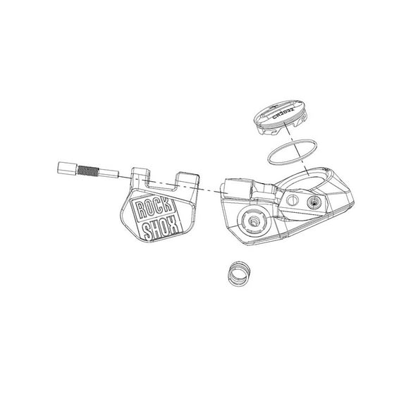 RockShox Lever Kit for Reverb AXS, Left, 11.6818.052.000