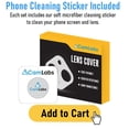 thumbnail image 3 of [2 Pack] CamLabs Bling Camera Lens Protector for iPhone 13 6'1" & iPhone 13 Mini 5.4"- Silver Rose Gold Diamond iPhone 13 Camera Lens Cover, 3 of 9