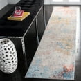 thumbnail image 3 of SAFAVIEH Tulum Takari Abstract Distressed Runner, Ivory/Pink, 2' x 15', 3 of 9