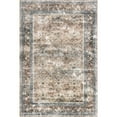thumbnail image 6 of nuLOOM Romona Medallion Machine Washable Area Rug, 5' x 8', Romona Brown, 6 of 9