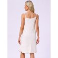 thumbnail image 4 of DARING DIVA Women's Sleeveless Loose Fit Chemise Ruffle Camisole XL White, 4 of 7