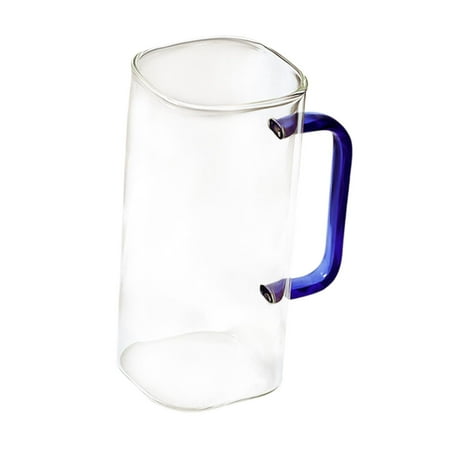 

Drinkware Glass Milk Heat Resistant Square with Handle with Straw Glass Mug Breakfast Cup for Holiday Gifts Travel Milk Yogurt single cup