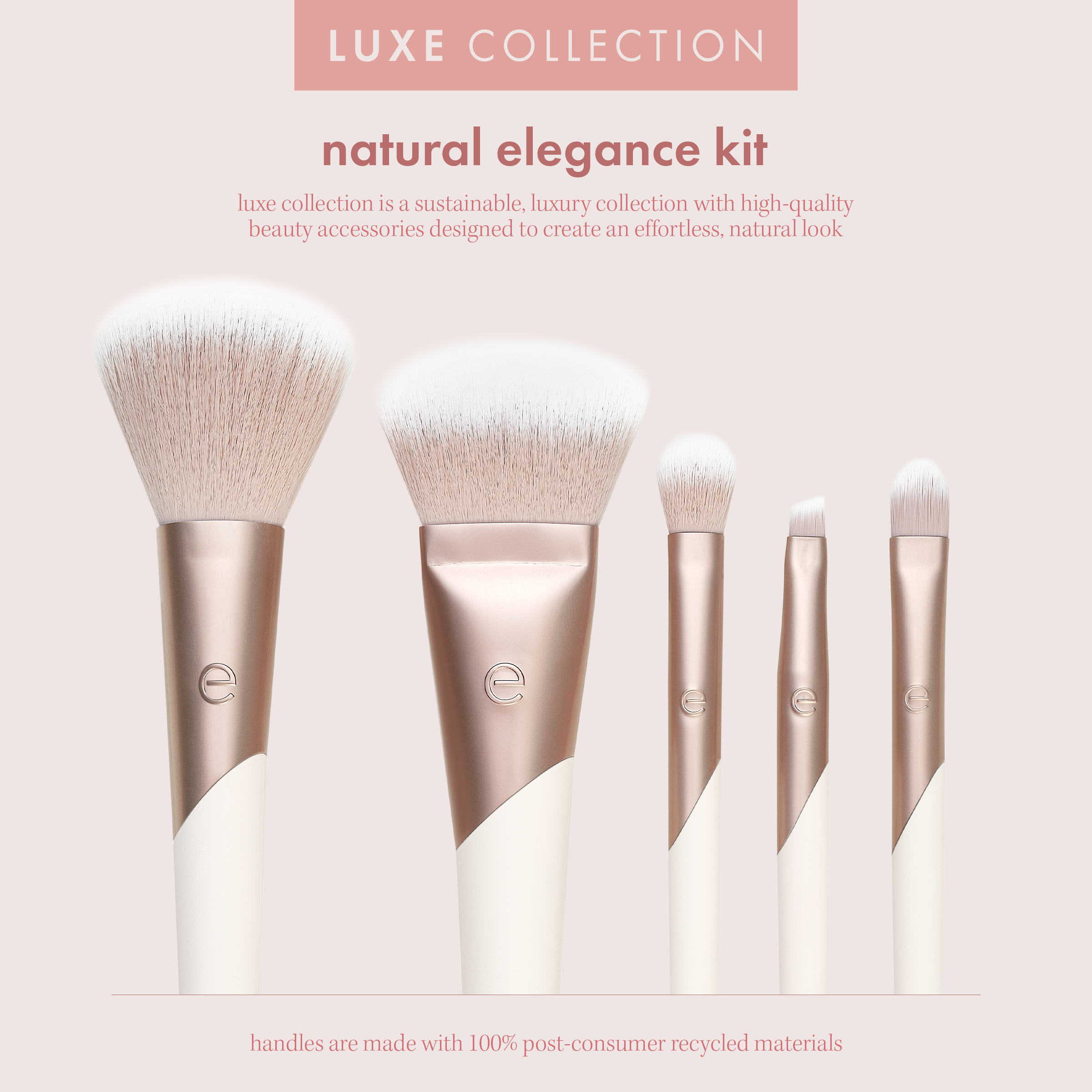 Ecotools Luxe Natural Makeup Brush Set, 5-Piece photo 3