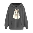thumbnail image 3 of Heisall Womens Hoodies 2025 Fall Winter Long Sleeve Hooded Pocket Halloween Print Loose Casual Fashion Hooded Sweatshirts, 3 of 4