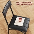 thumbnail image 2 of Qinaqin 2-Piece cm de Profundidadining Chairs Upholstered con Back PU Cuero Kitchen Negro Cómodo Seat Easy to Assemble Classic, 2 of 7