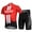 Red2, variant on Men's Cycling Jersey Set Breathable Quick-Dry MTB Road Bike Cycling Clothing Set Short Sleeve Biking Shirt with 3D Gel Padded Shorts