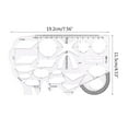 thumbnail image 5 of 1 pieza de regla de geometría transparente, plantillas arquitectónicas, plantilla de dibujo, plantilla de arquitectura, regla de dibujo hueca, formas de 7,56x4,53 pulgadas, 5 of 5