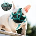 thumbnail image 2 of UDIYO Pet Mouth Cover Large Surround Bite Preventing Breathable Puppy Anti Bark Muzzle for Puppy, 2 of 7