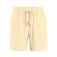 thumbnail image 4 of 3 Pack Girls' Shorts Kids Teen Wide Leg Athletic Shorts Summer Casual Elastic Waist Pull on SweatShorts 3-14 Years Green, 4 of 9