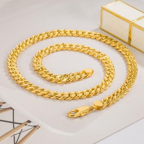 Men Italian 925 Sterling Silver Necklace 8-10-12MM Solid Miami Cuban Link Chain 18 "20" 22 "24" 26" 28 "30 "Man Women Jewelry Gift