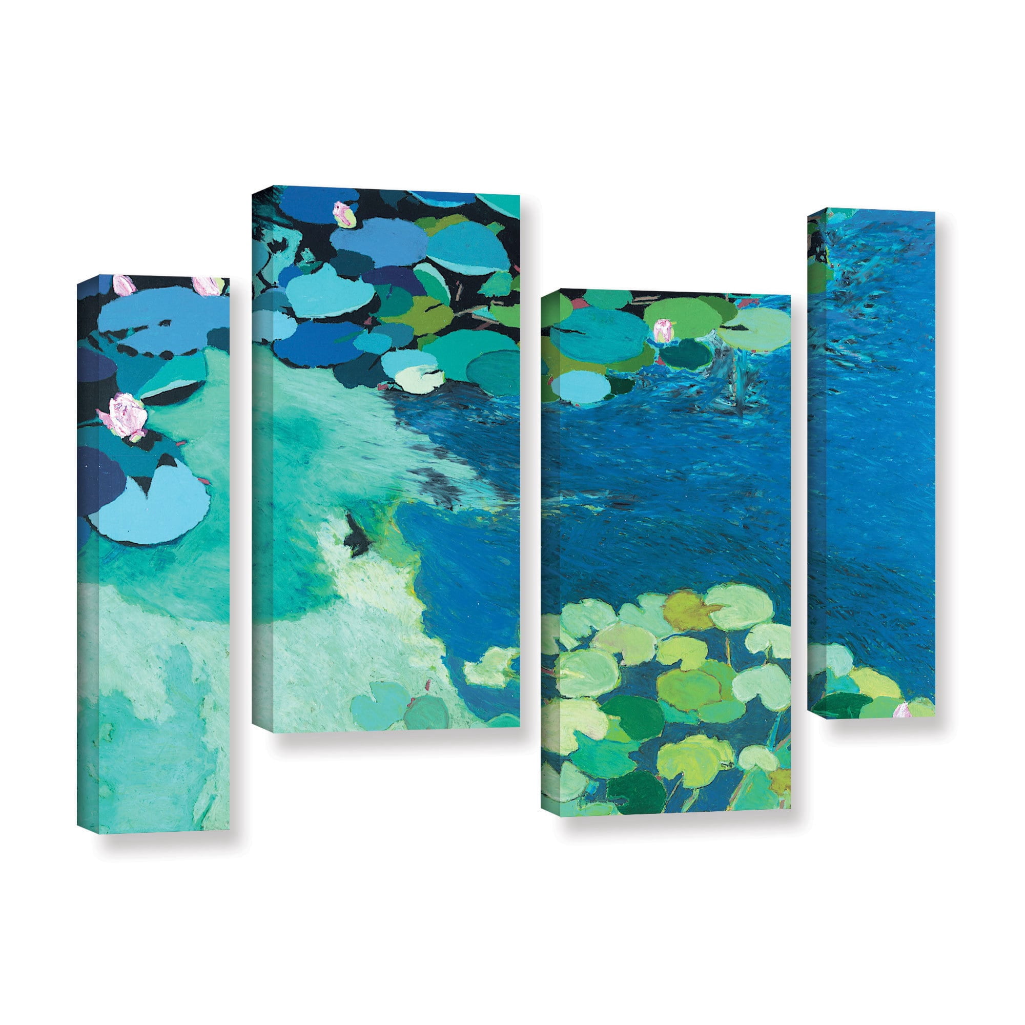 ArtWall Allan Friedlander "Moonlit Shadows" 4-Piece Gallery-wrapped Canvas Staggered Set