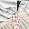 thumbnail image 6 of Kdxio Colorful Flowers Print Metal Tassel Bookmarks,Perfect Gift for Art Lovers and Bookworms Metal Bookmarks for Women, 6 of 8