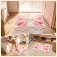 thumbnail image 7 of BUDAO00 Bow Shaped Area Rug, Cute Decorative Floor Mat for Bedroom Bathroom Vanity Entryway, Soft Accent Carpet for Girls Room Dorm Apartment and Playroom Home Decor, 31.5 x 19.7 Inch, 7 of 7