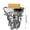 B, variant on Cute Highland Cattle Sponge Holder with Drainage - Funny Scrub Sponge Stand for Kitchen Sink Countertop Organizer Gadget