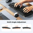 thumbnail image 4 of Meetion USB Wireless Ergonomic Keyboard & Mouse Combo with Wrist Rest & Wave Keys, Black, For Windows/Mac, 4 of 9