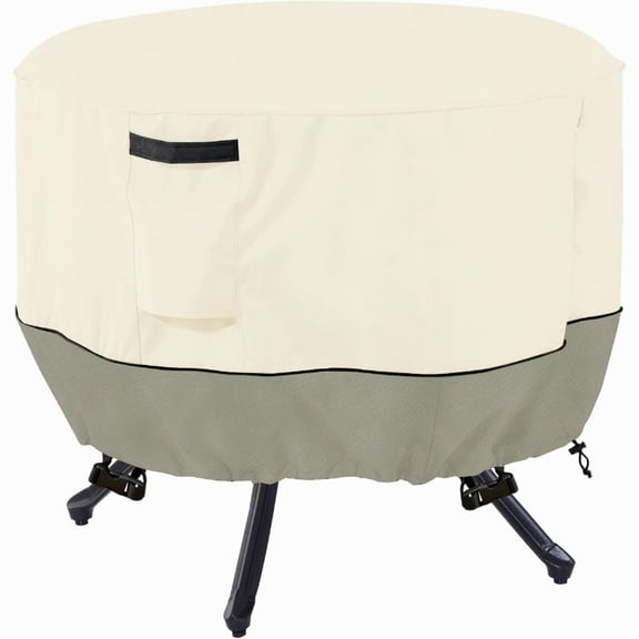 1PC Round Patio Table Cover, UV Resistant All-Weather Defense, Suitable for Backyard/Deck Round Patio Tables