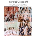 thumbnail image 5 of Ekouaer Womens Silk Satin Pajama Set Print Short Sleeve Sleepwear Button Down Pjs Shorts Set Loungewear, 5 of 6