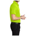 thumbnail image 3 of Yellow Rooster Mens Silk Touch Performance Polo Neon Yellow L, 3 of 6