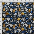thumbnail image 4 of oneOone Cotton Silk Black Fabric Halloween Sewing Craft Projects Fabric Prints By Yard 42 Inch Wide, 4 of 4