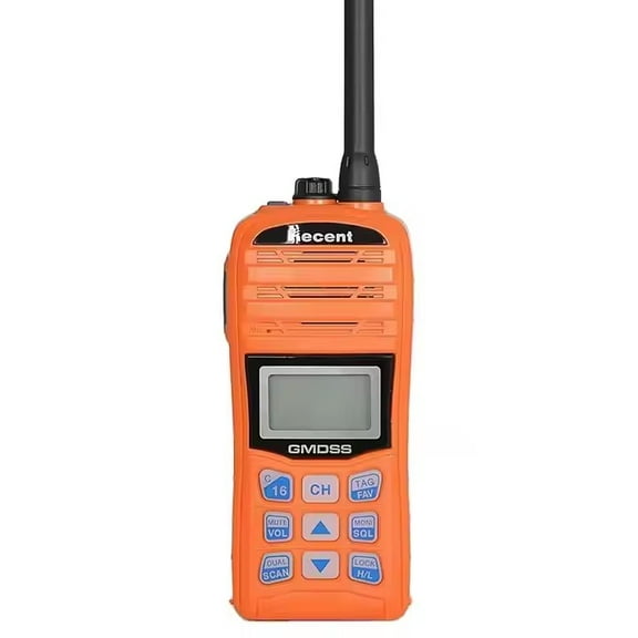 Recent RS-35M GMDSS two-way very high frequency wireless telephone VHF 156.025-157.425MHz marine walkie talkie equipped with 1500mAh lithium-ion battery (DC 9V)