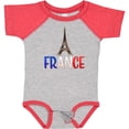 thumbnail image 3 of Inktastic France Eiffel Tower Flag in Text Boys or Girls Baby Bodysuit, 3 of 5