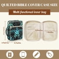 thumbnail image 7 of ZUXONGSY Turtle Hibiscus Flower Print Quilted Bible Case for Women Polynesian Print Bible Protector Large Handbag with Pen Slots Journal Case for Daily Use, 7 of 7
