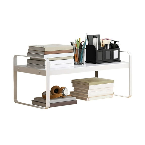 Stackable Desktop Shelves Storage Stand Desktop Bookshelf Space Saving Bookcase