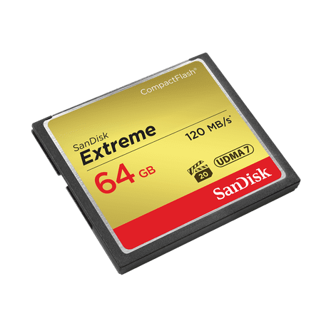 SanDisk Extreme 64GB CompactFlash Memory Card - SDCFXS-064G-A46