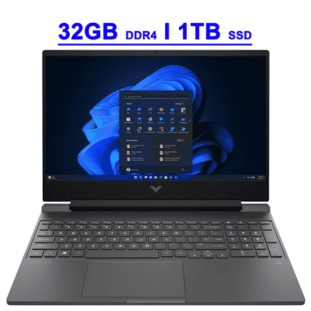 HP Victus 15.6" FHD 144Hz Gaming Laptop,Intel Core i5-13420H,32GB DDR4 1TB SSD, NVIDIA GeForce RTX 4050 6GB, Windows 11 Home,Mica Silver