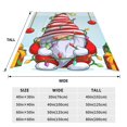 thumbnail image 3 of Balery Funny Christmas Gnome Manta de Felpa Suave y Acogedora – Cobija de Franela Aterciopelada para Cama, Lavable y Cálida para Sofá, Mascotas, Transpirable-60"x50", 3 of 7