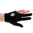 thumbnail image 2 of Spandex Snooker Billiard Gloves Pool Left Hand Three Black, 2 of 8
