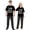 Black, variant on LuLiaMenton Matching Couples Christmas Pajamas Christmas Cow Short Sleeve Long Pants Set