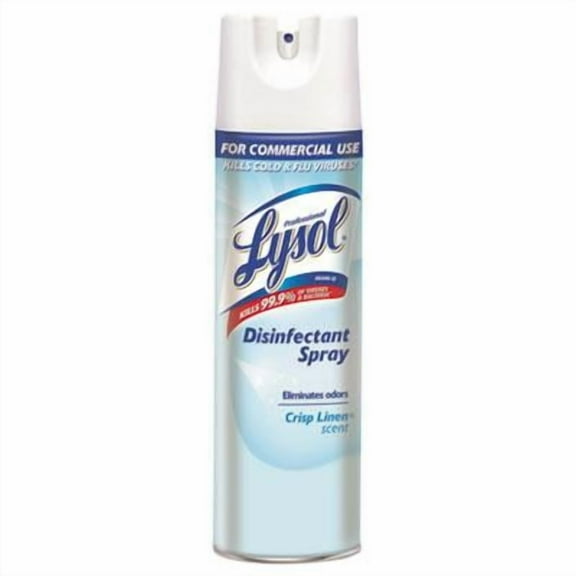 Professional LYSOL® Brand Disinfectant Spray, Crisp Linen, 19 oz Aerosol Spray, 12/Carton (RAC74828CT)