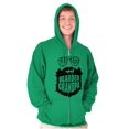 thumbnail image 4 of Baddie Bearded Grandpa Cool Funny Zip Hoodie Sweatshirt Men Brisco Brands S, 4 of 6