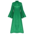 thumbnail image 3 of YiZYiF Church Clergy Dress for Women Priest Costumes Flared Sleeve Liturgical Vestment Choir Robe Green S, 3 of 7