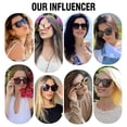 thumbnail image 2 of Gafas de Sol DUCO Polarizadas Oversized para Mujer UV400 W016 Transparente, 2 of 5